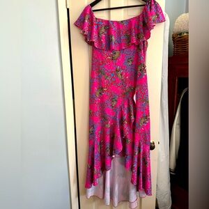 Flounce London long ruffle dress